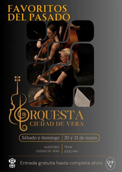 Concieto "Favoritos del pasado", a cargo de la  Orquesta Ciudad de Vera